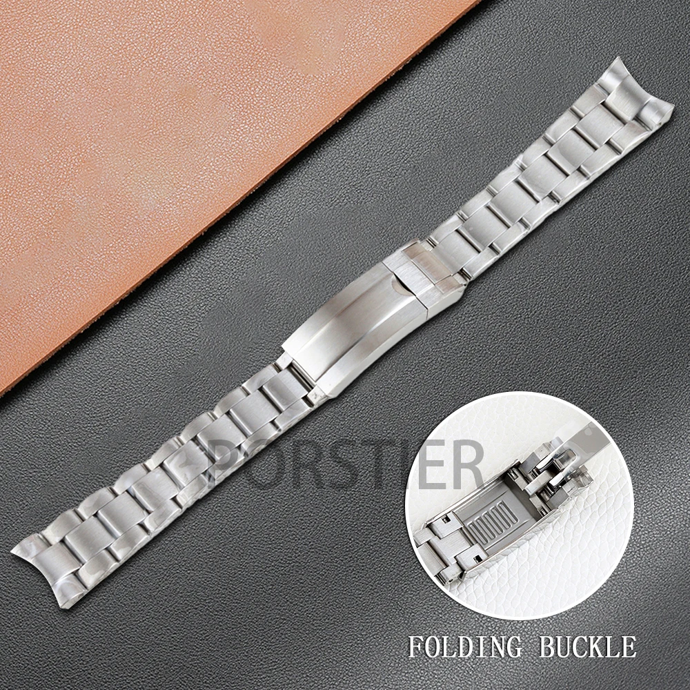 

20mm Brushed/Polish Oyster Bracelet Stainless steel Folding Buckle Glide Lock Clasp Jubilee WatchBands for SUB GMT Datejust Case