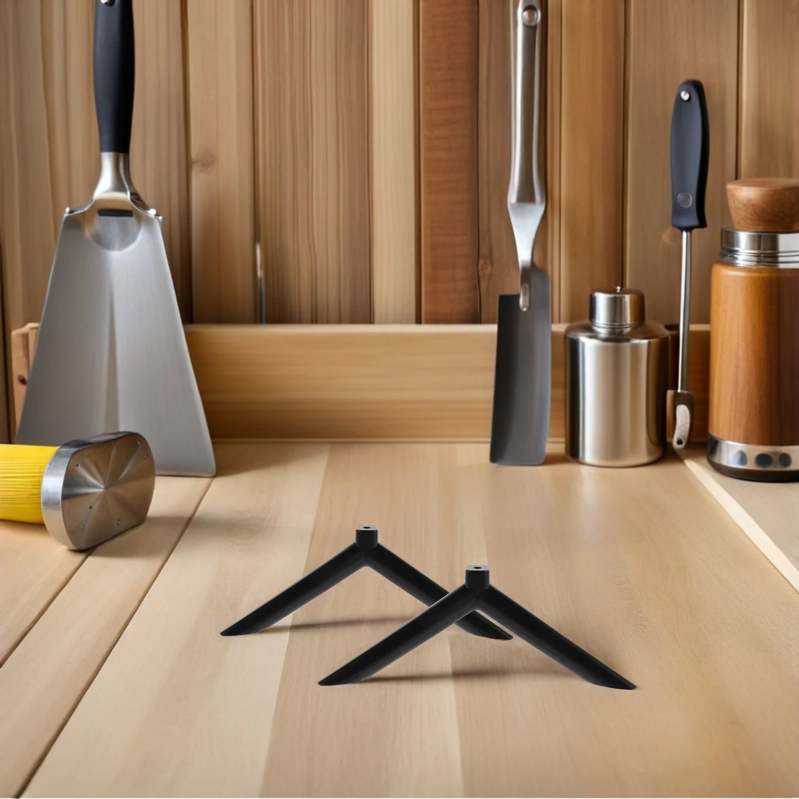 

2Pcs Tabletop Mount Stand Fits 21.5-32 Inch Screens Robust Single Hole Base for Space Saving Smart Installation