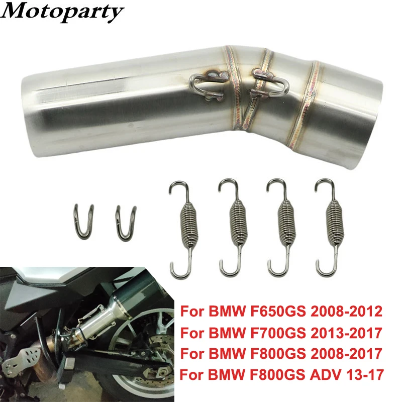 

F 800GS ADV Moto Exhaust Muffler Middle Link Pipe 51mm Escape For BMW F800GS 2008 - 2017