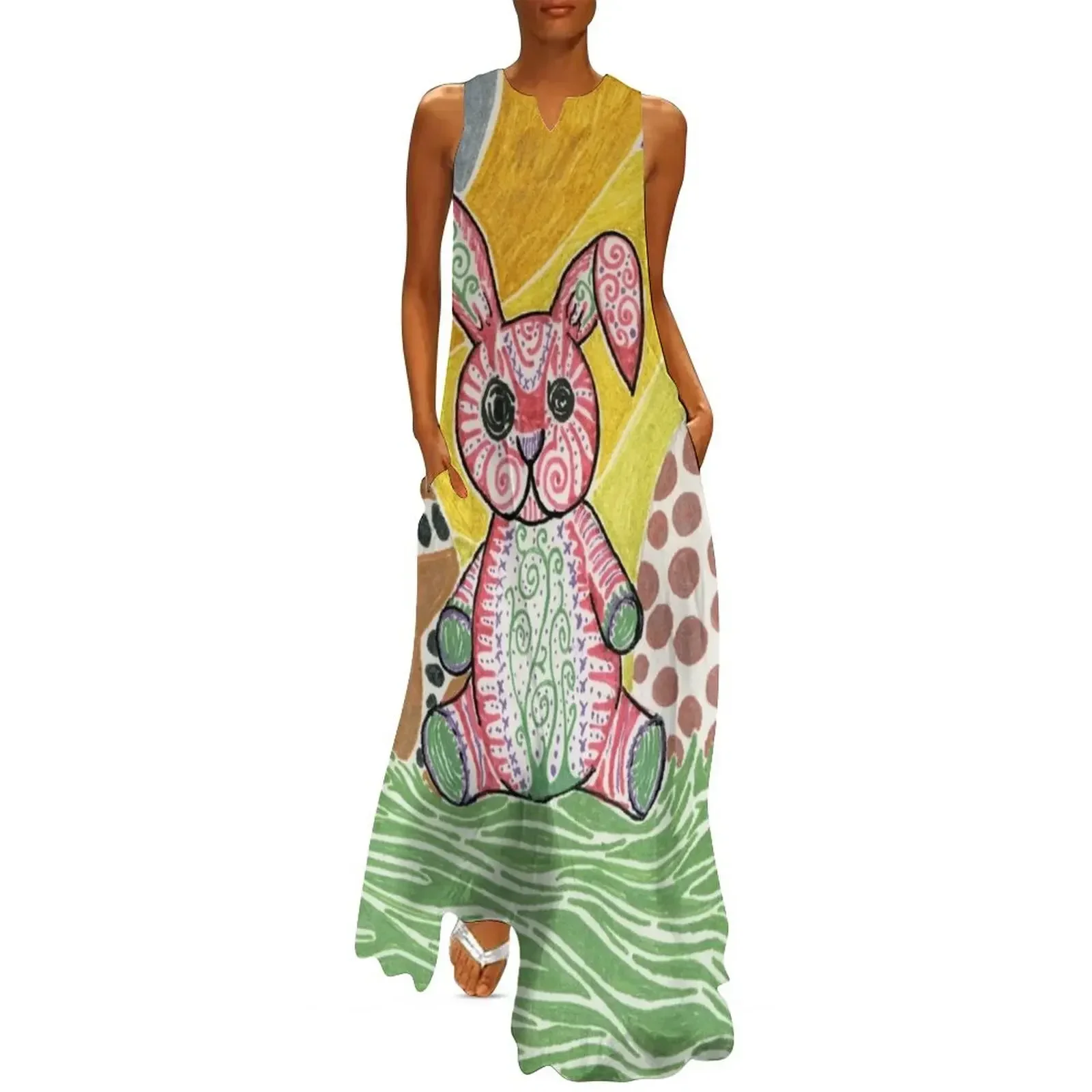 

Egg Bunny Long Dress dresses for womens 2025 summer women's suit dresses ladies 2025 summer prom dresses Dress