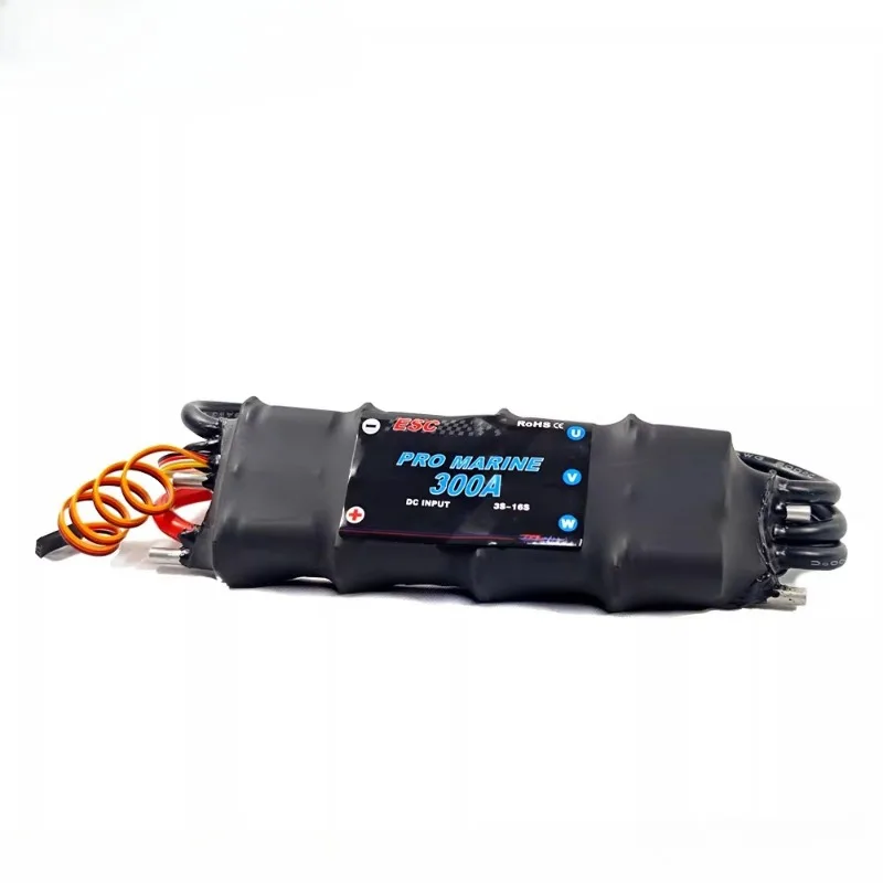 

1pcs new TFL High-voltage Pro MARINE 300A ESC Speed Controller 3S-16S Input/USB Program Card for 1.4M Large Catamaran Model boat