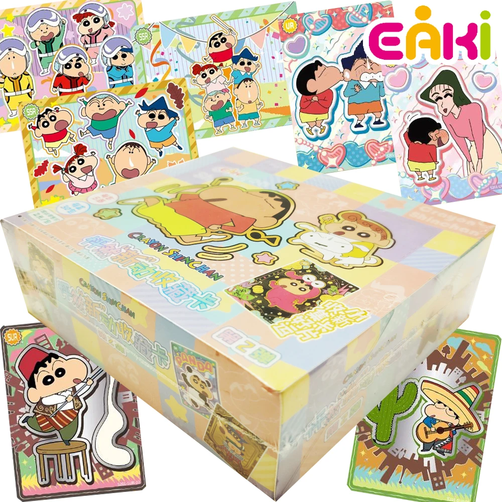 Eaki Genuine Crayon Shin-chan Collection Cards Classic Anime Protagonist Daily Life Fun Experience Career Cards Festival Gifts