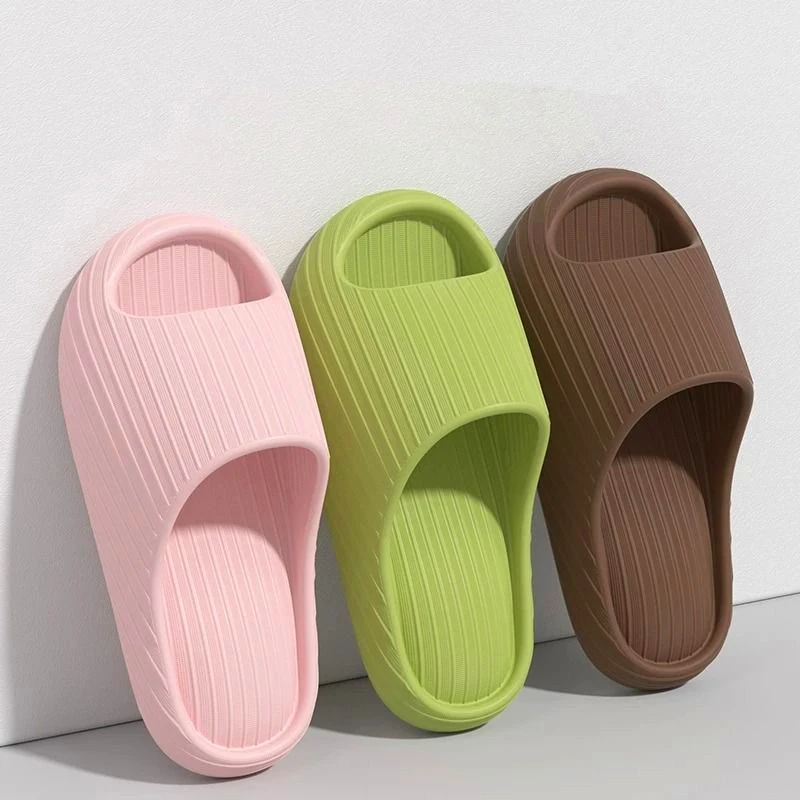 

2025 New Outdoor Air Cushion Eva Slippers Women Thick Bottom Home Bathroom Anti-slip And Deodorant Slippers For Men