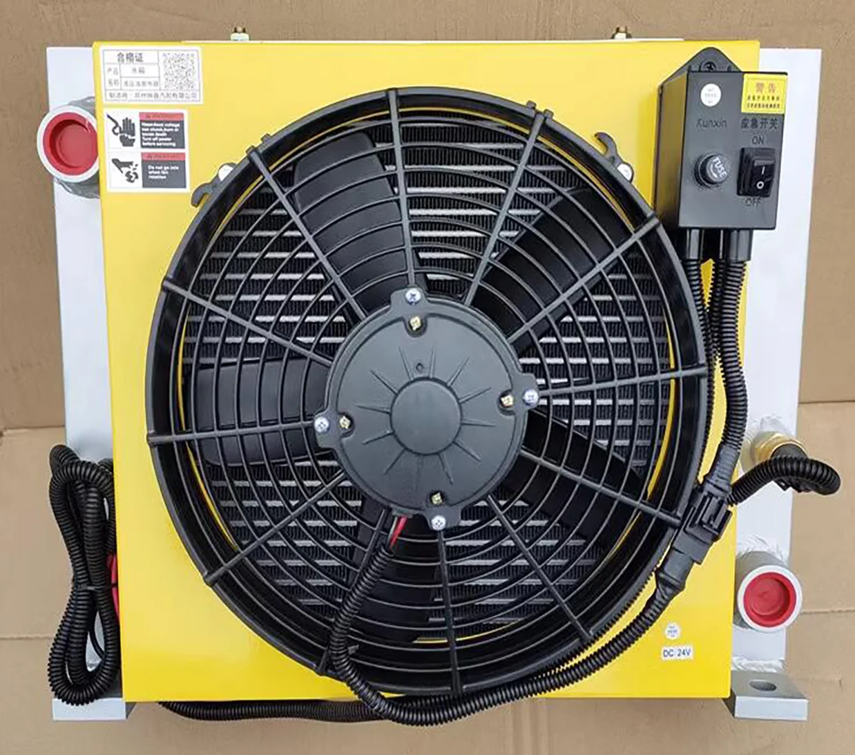 

Air Cooler Hydraulic Oil Radiator High Pressure Plate Fin All Aluminum Forklift Forklift Transmission Oil Cooling