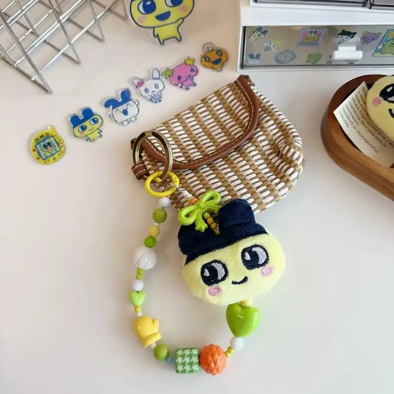 Kawaii Tamagotchi Handykette Niedliche Mametchi Handy-Hängeseil Schlüsselanhänger Tasche Hängekette Zubehör