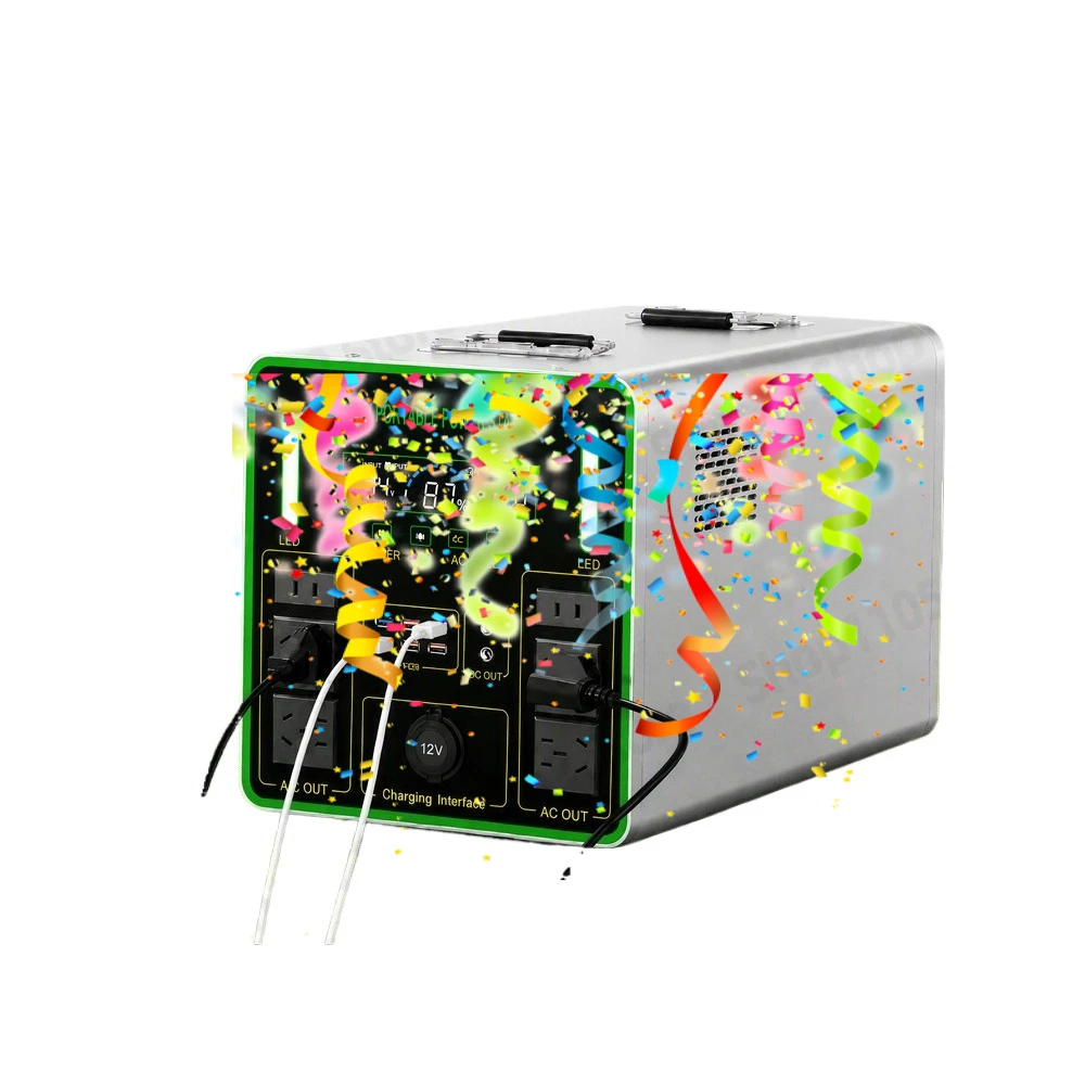 2000W Portable Power Station 5kWh Battery 220V Pure Sine Wave Solar Generator for Camping Emergency Home Backup Outdoor