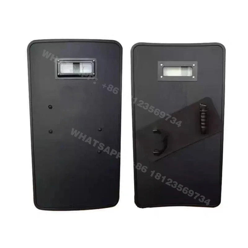 Lightweight Level NIJ IIIA High Density Polyethylene UHMWPE Handheld Tactical Riot Combat Ballistic Bulletproof Riot Shield