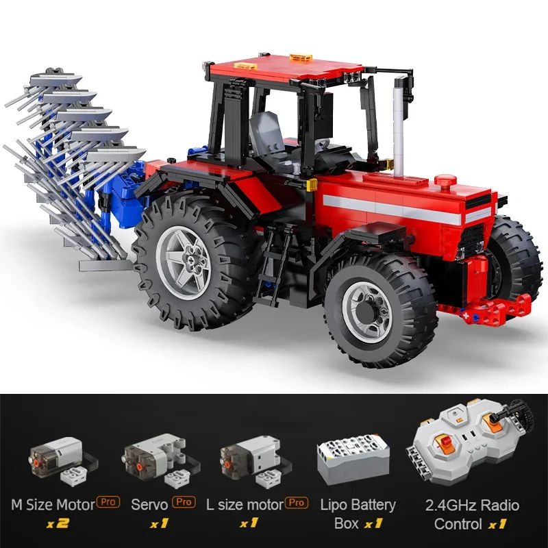 Cada 1:17 514c 1675pcs Stad Afstandsbediening Multifunctionele Landbouwvoertuig Bouwsteen RC Truck Bricks Speelgoed Jongens Geschenken