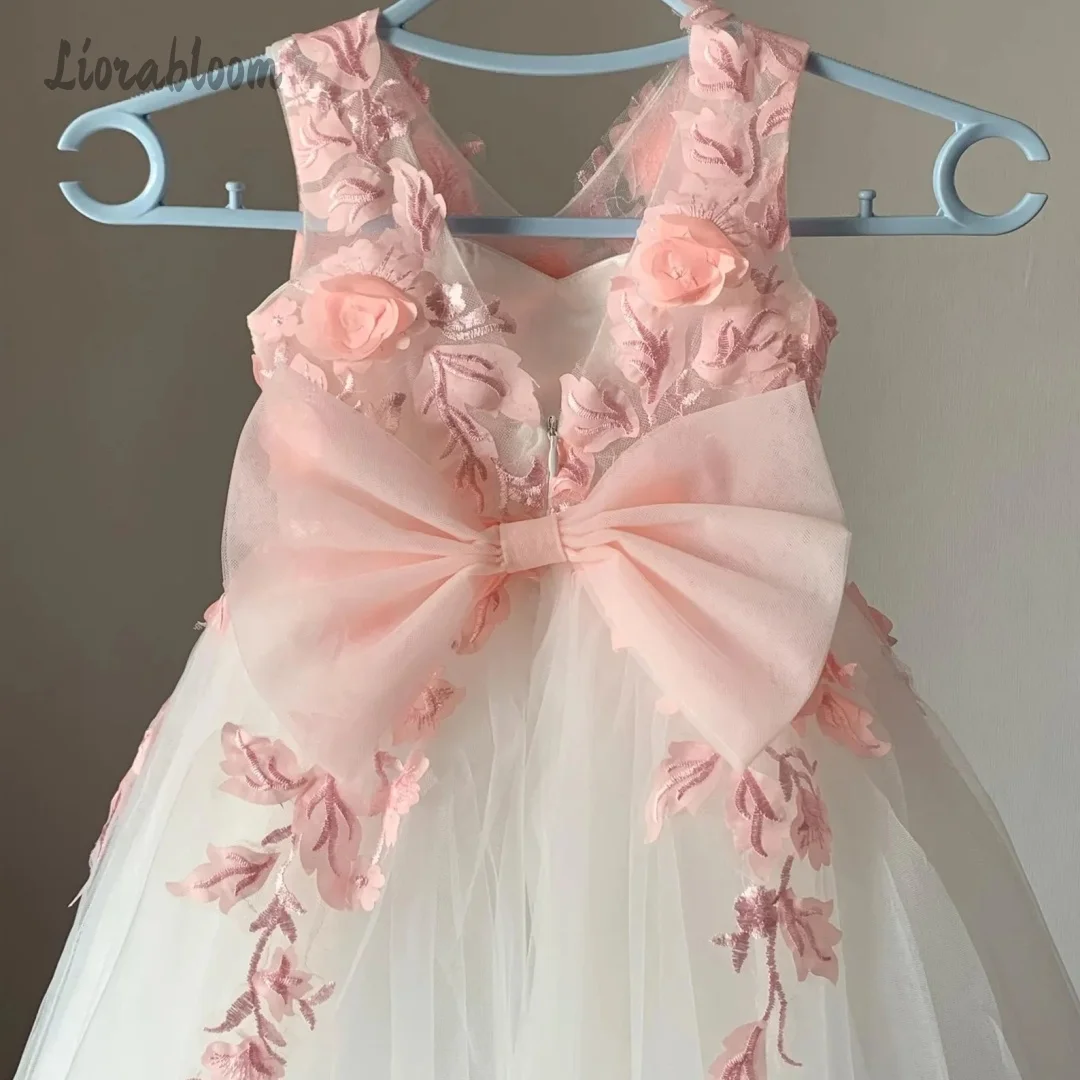 

Formal Evening Gowns Custom Made Flower Girl Dresses Strapless Ball Gowns Wedding Party Attire Dress свадебное платье
