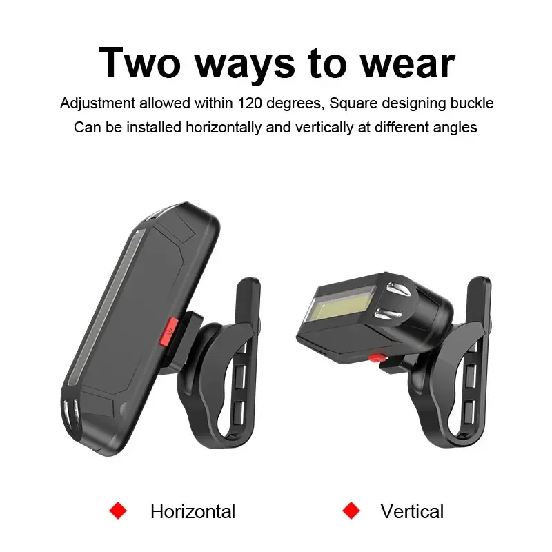 X-Tiger Bike Rear Light Super Bright Led Light USB Rechargeable Seatpost Light Safety Warning Helmet Backpack Bicycle Taillight