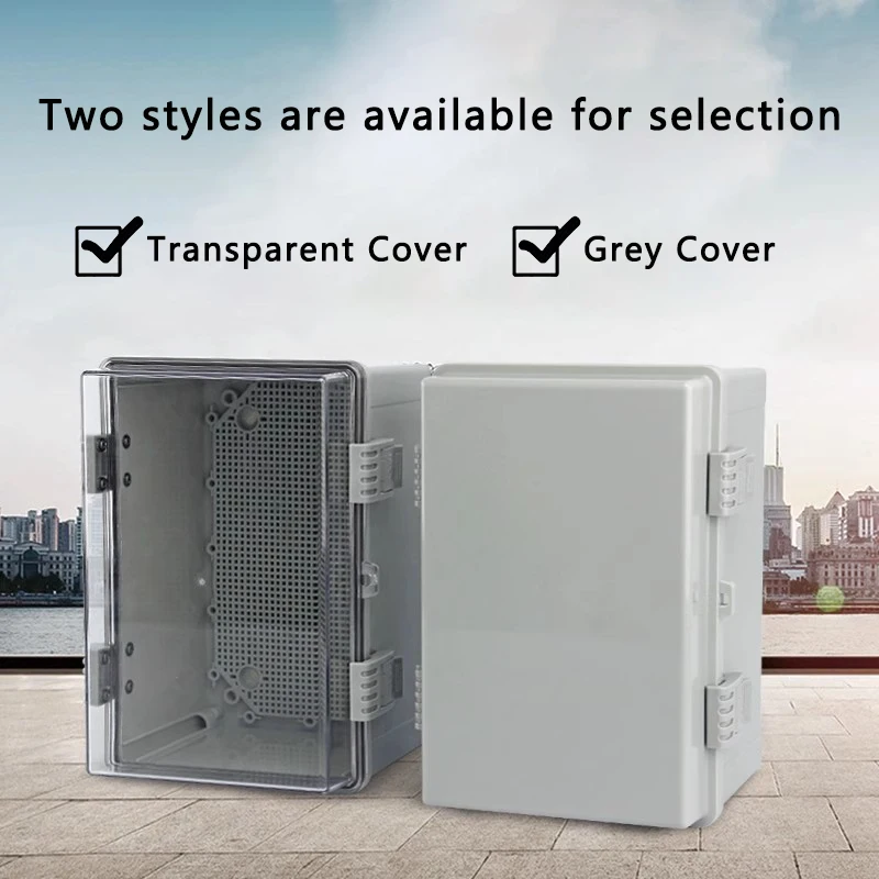 Outdoor IP66 Waterproof ABS Plastic Enclosure Box Power Junction Distribution for Electric Instrument Projects