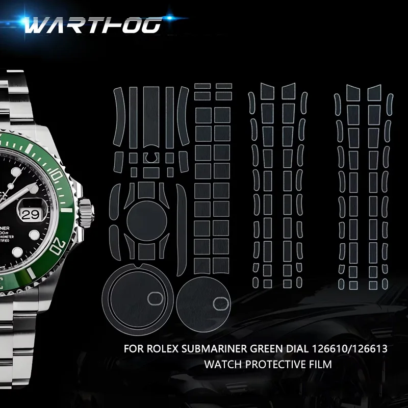 For Rolex Film 126610 Third Generation Water Ghost Submarine Series Watch 41MM Dial Watch Protective Film