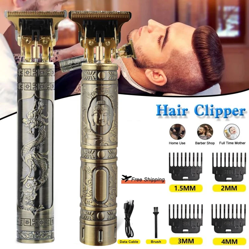 Professional T9 Hair Clipper Electric Trimmer For Men Barber Beard Trimmer  USB Rechargeable Electric Hair Clipper Cutting Machi