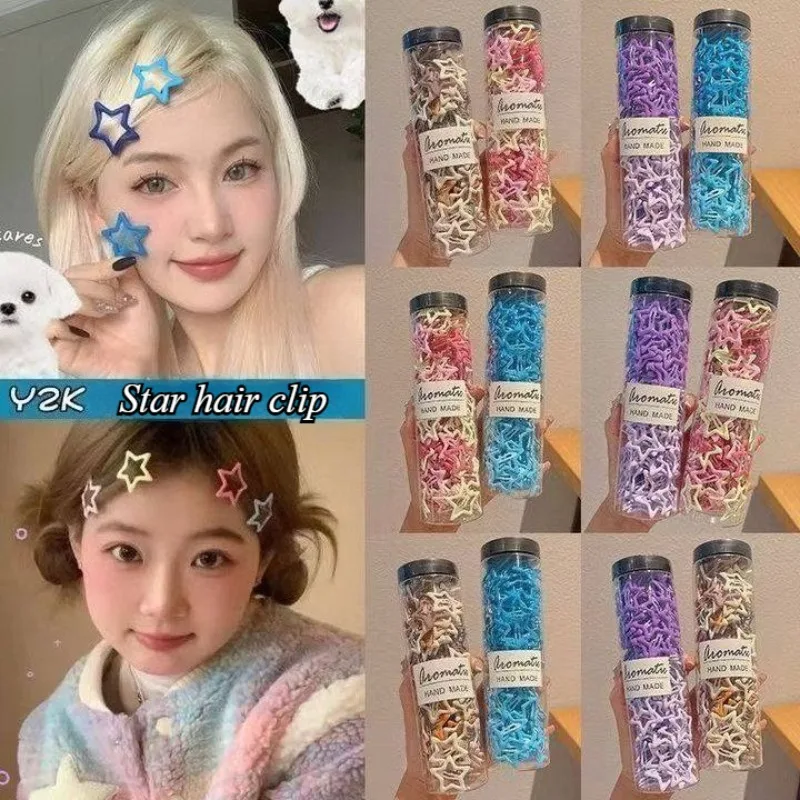 20/40pcs Colorful Star BB Hair Clips Adorable Hair Decoration for Girls and Kids Lovely Barrettes  Headwear Accessories