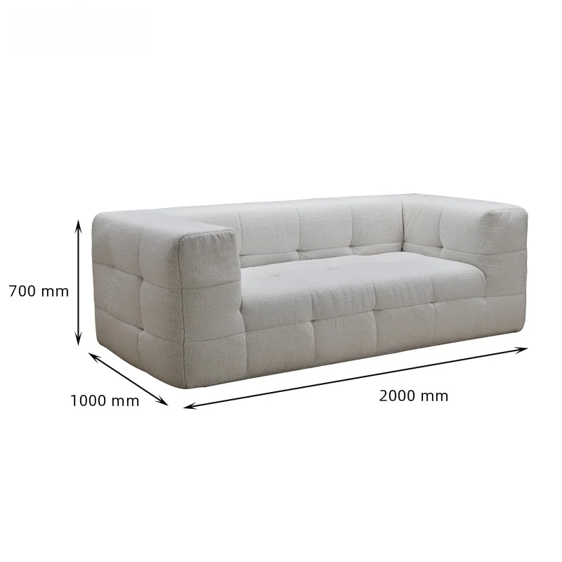 High Strength 2-3 Seater Convertible Fabric Sofa Foam Sponge Compressed for Hotel Lobby Living Room or Villa