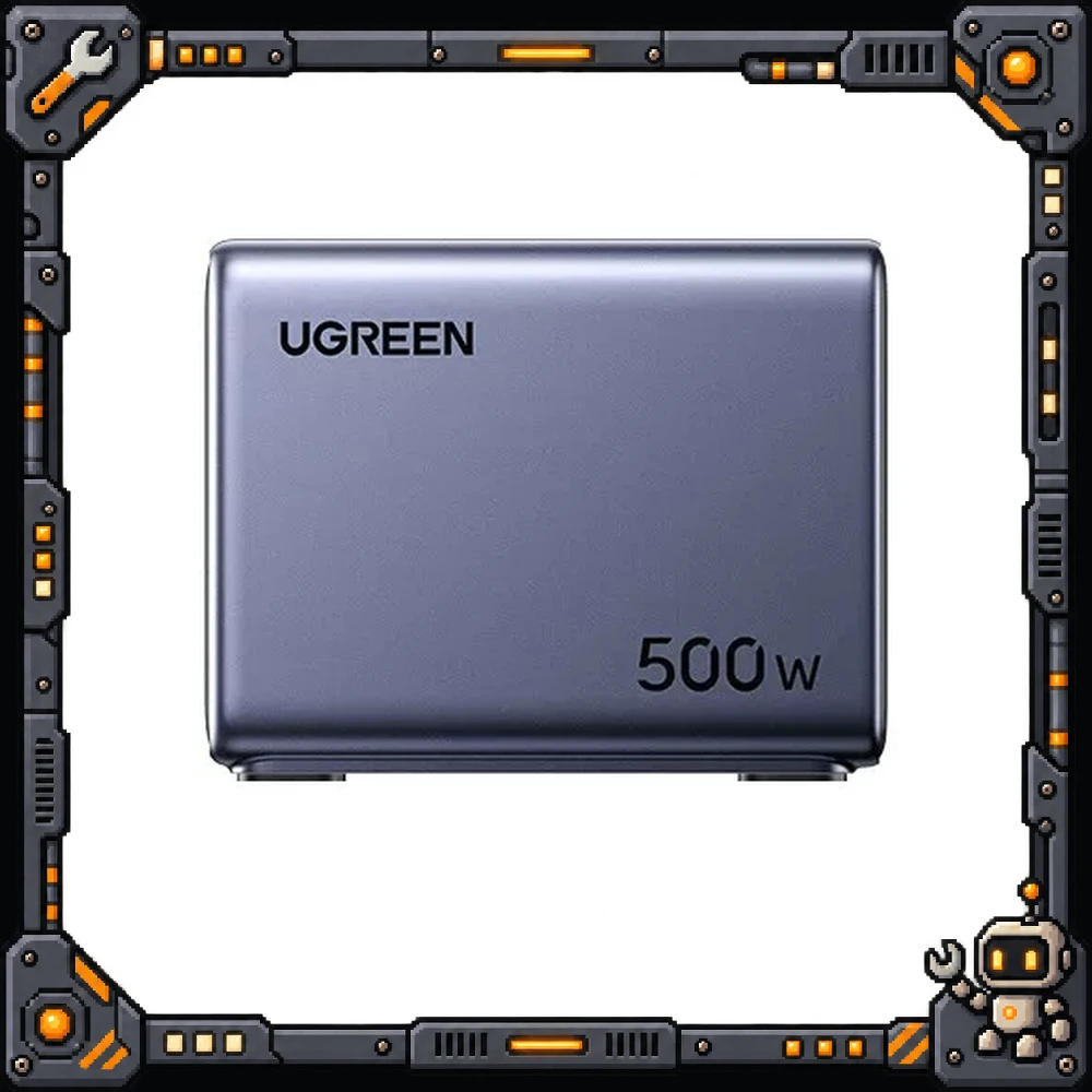 UGREEN 55547 GaN Charger X759 500W 6-Port Desktop Charging Station 5 USB-C 1 USB-A PD 240W Max for Laptop Tablet Phone