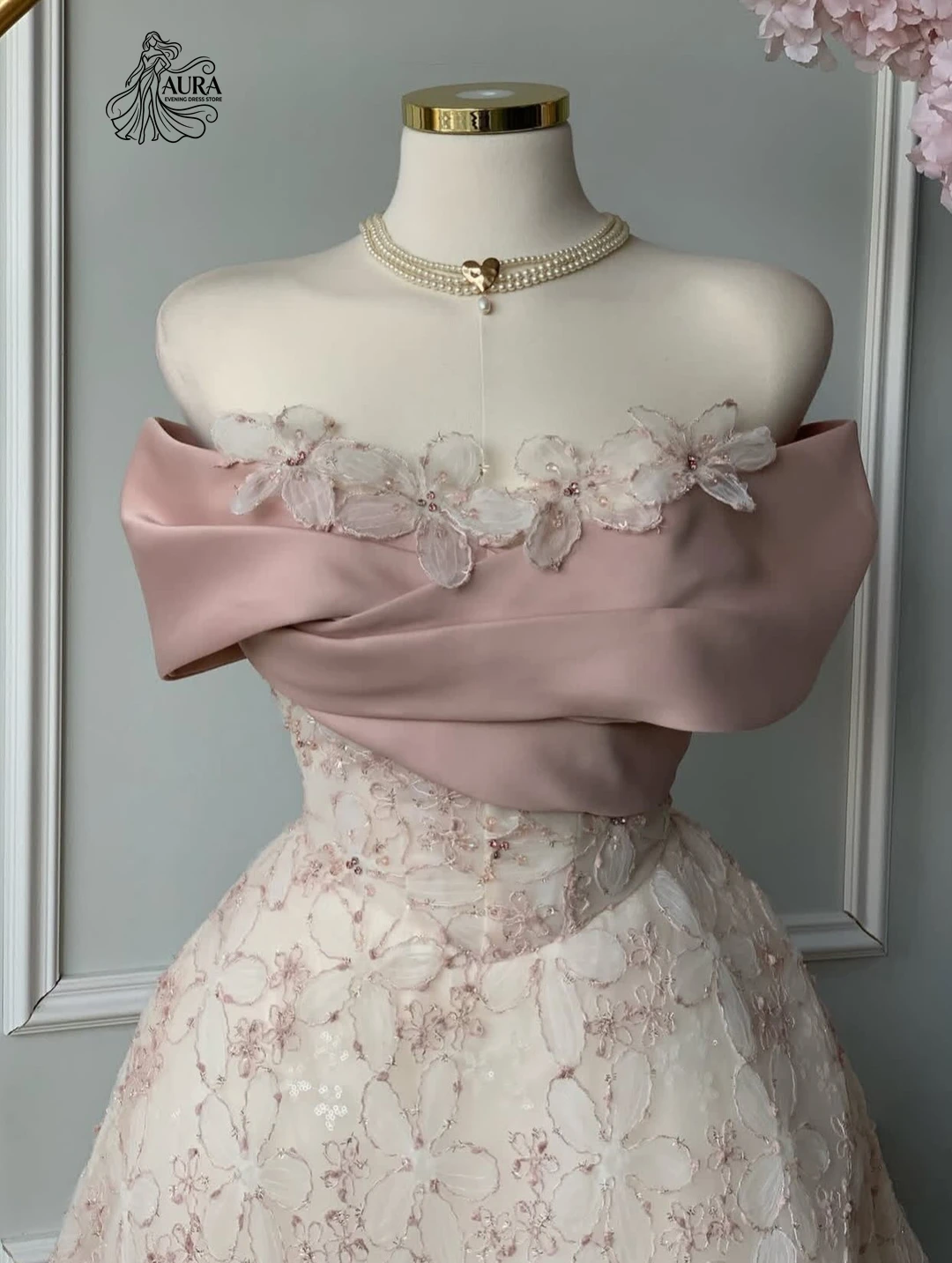 

Aura Line A Prom Dress 2026 Woman Dresses Elegant Card Shoulder Women's Evening Dresses Woman for Wedding Party Custom Made Day