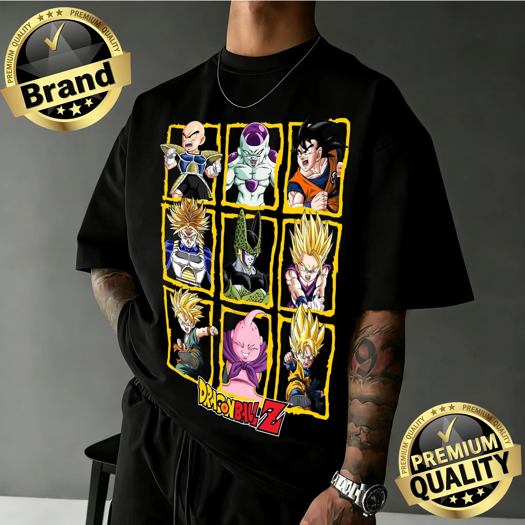 2026 Sommer Klassisches Dragon Ball Z T-Shirt 100% Baumwolle Übergroßes Dragon Ball Z Kollektions-Print Retro Lässiger Loose Fit Unisex