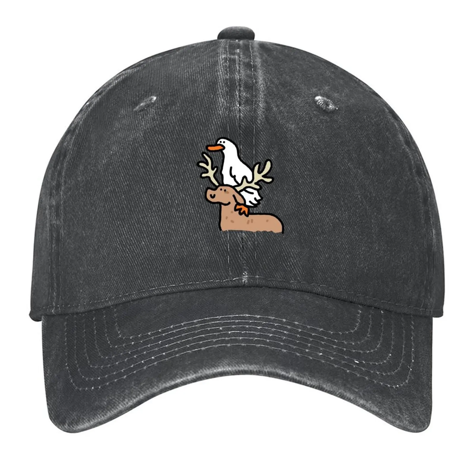 

goose on a moose Baseball Cap Custom Cap Golf Cap Beach Bag designer Women Men's