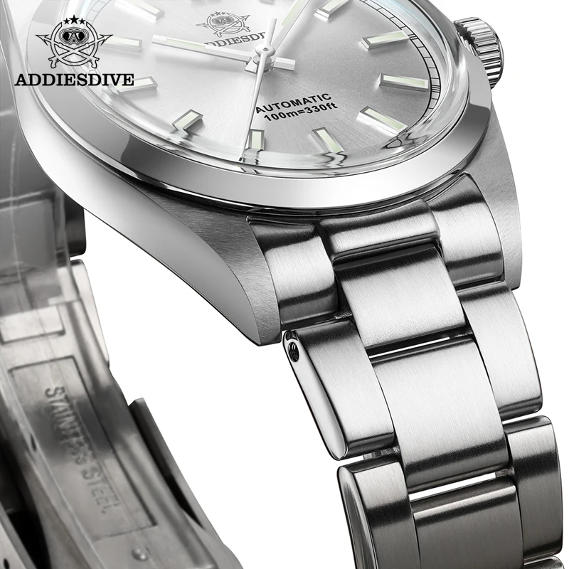 ADDIESDIVE 36mm AD2028 PT5000 Automatic Mechanical Watch Sapphire Reloj Hombre BGW9 Super Blue Luminous 10Bar diver Man Watch