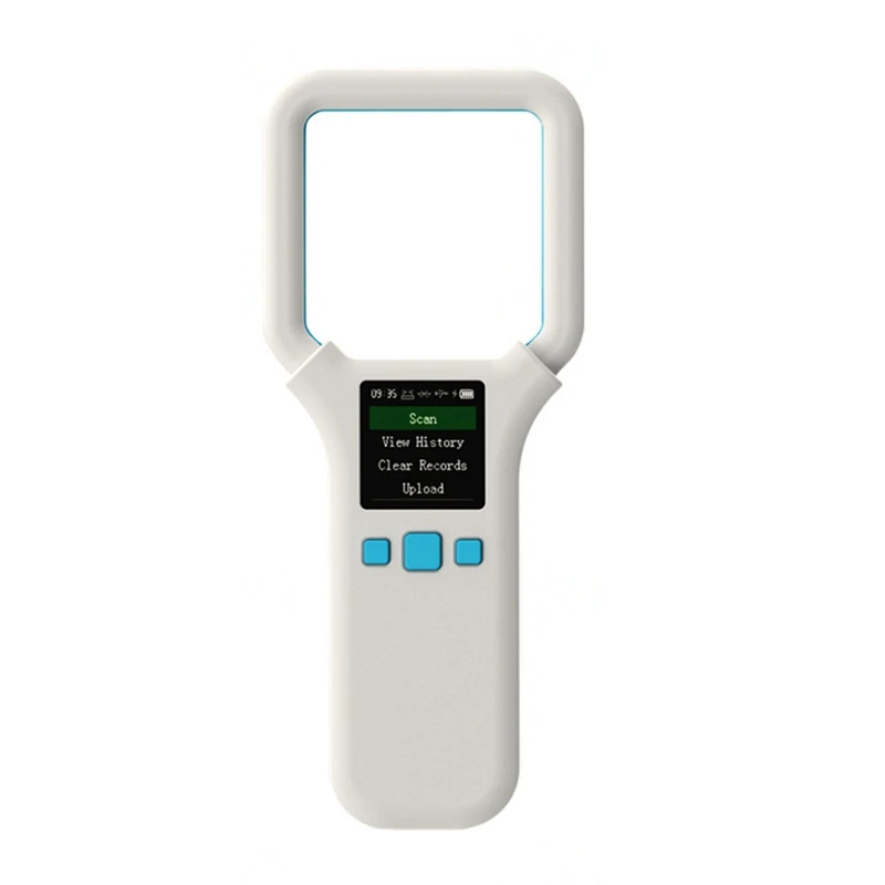 JAJA Tier-RFID-Lesegerät 134,2 kHz/125 kHz Haustier-ID-Scanner Tier-Tag-Lesegerät Bluetooth-Handheld-Mini-Scanner für Hund, Katze, Pferd