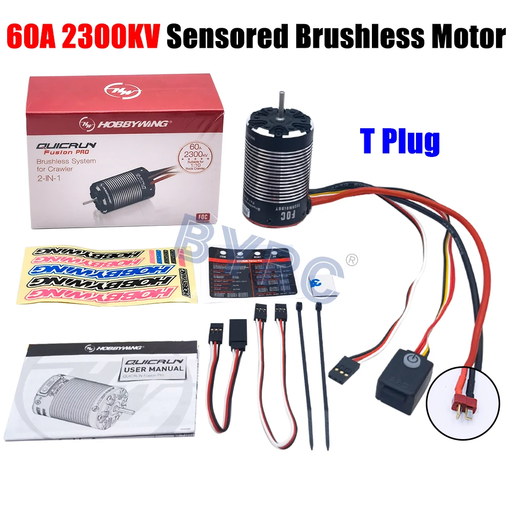 New HobbyWing QuicRun Fusion Pro 2300KV Brushless Sensory Motor