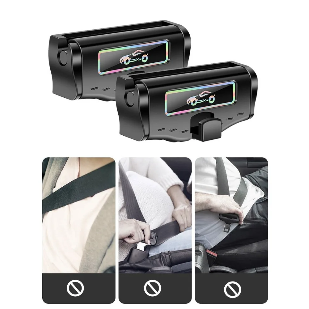Car Seat Belt Holder Stabilizer Limiter Clip Trim For Car Interior Accessory Seat Belt Buckle Simple Clamp Fixing Clip