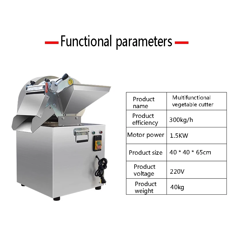 Vegetables Cutter Machine Multi-Functional Automatic Fruit Vegetable Potato Radish Slices Vegetable Cutting Maker