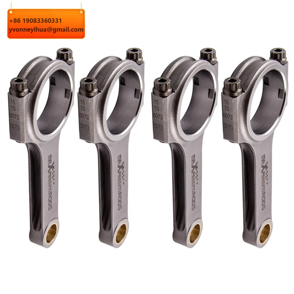 

Шатуны MaXpeedingrods 4340 кованые H-образные + болты ARP2000 для Toyota Corolla Celica 7AFE 1.8L, производство