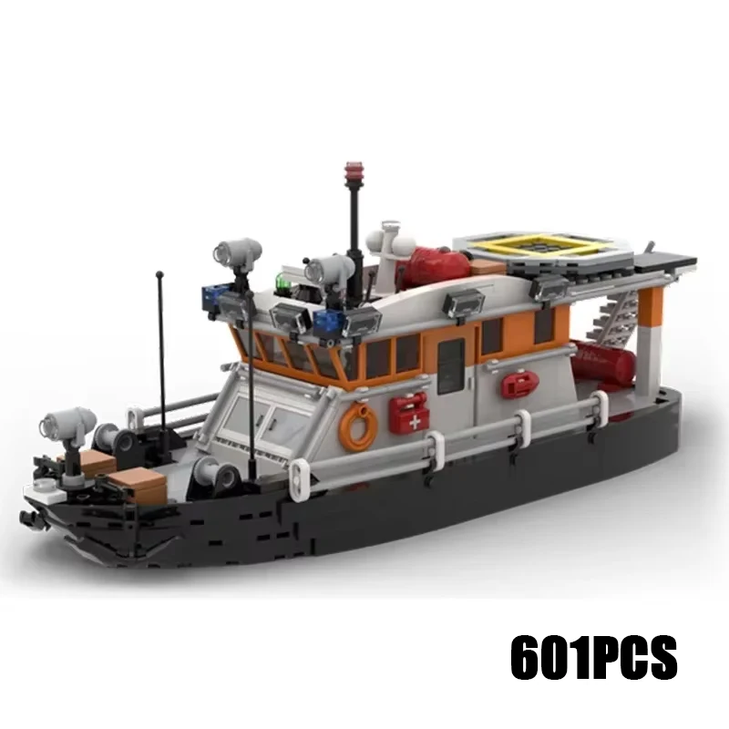 Maritime Patrol Ship Model Moc Building Bricks Coast Guard Boat Technology Modular Blocks Gifts Christmas Toys DIY Sets Assembly