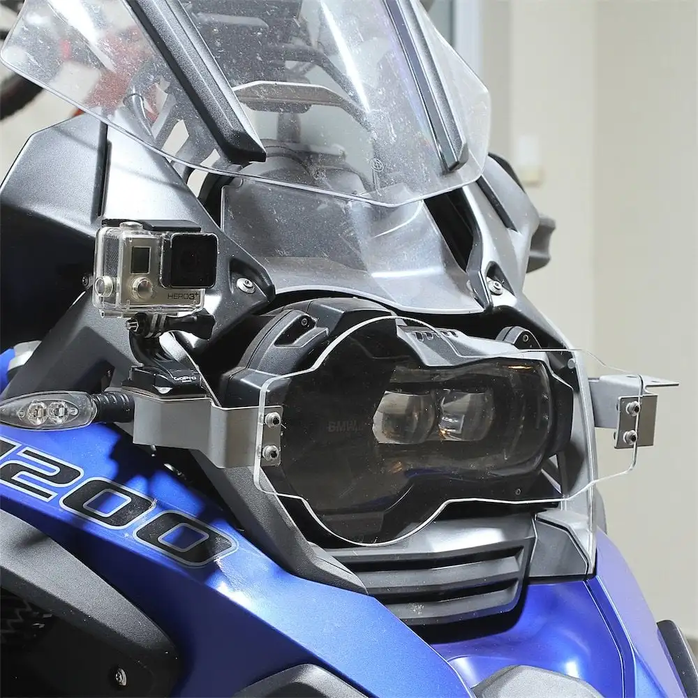 BMW GS R1200 Inox and Acrylic Headlight Protector-Front 2013