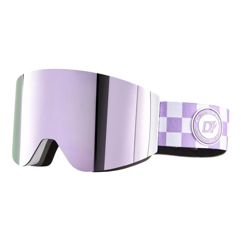 

Skiglasses Magnetic Goggles Goggles Mountaineering Men and Women Can Wear Myopia Snow Cylinder Double Anti-fog High Definition