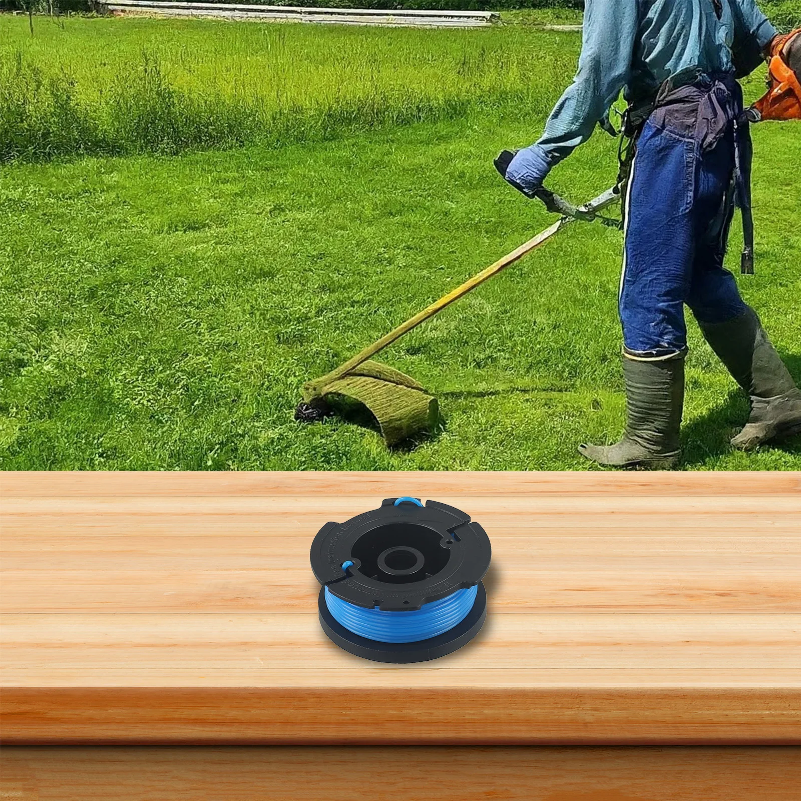 Spool and Heavy Duty 1.5mm Trimmer Line for Black & Decker For BCSTA536 Works with A6481 A6485 80685650 597843 AF100 3P