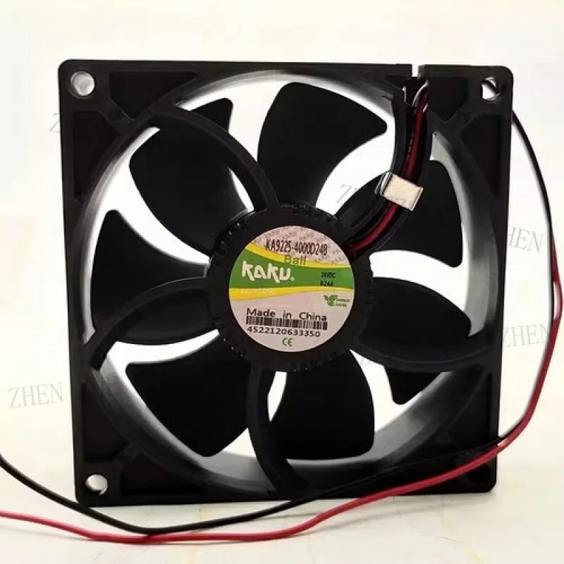 

Y FOR KAKU KA9225-4000D24B 9025 DC24V 0.24A 2-Wire Axial Cooling Fan