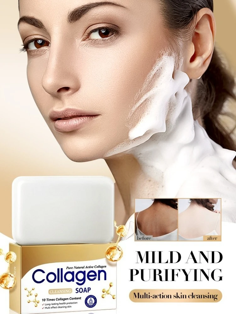 

Collagen Multi-effect Skin Cleansing Soap Moisturizing Deep Cleansing Body Oil Control Bath Handmade Soap