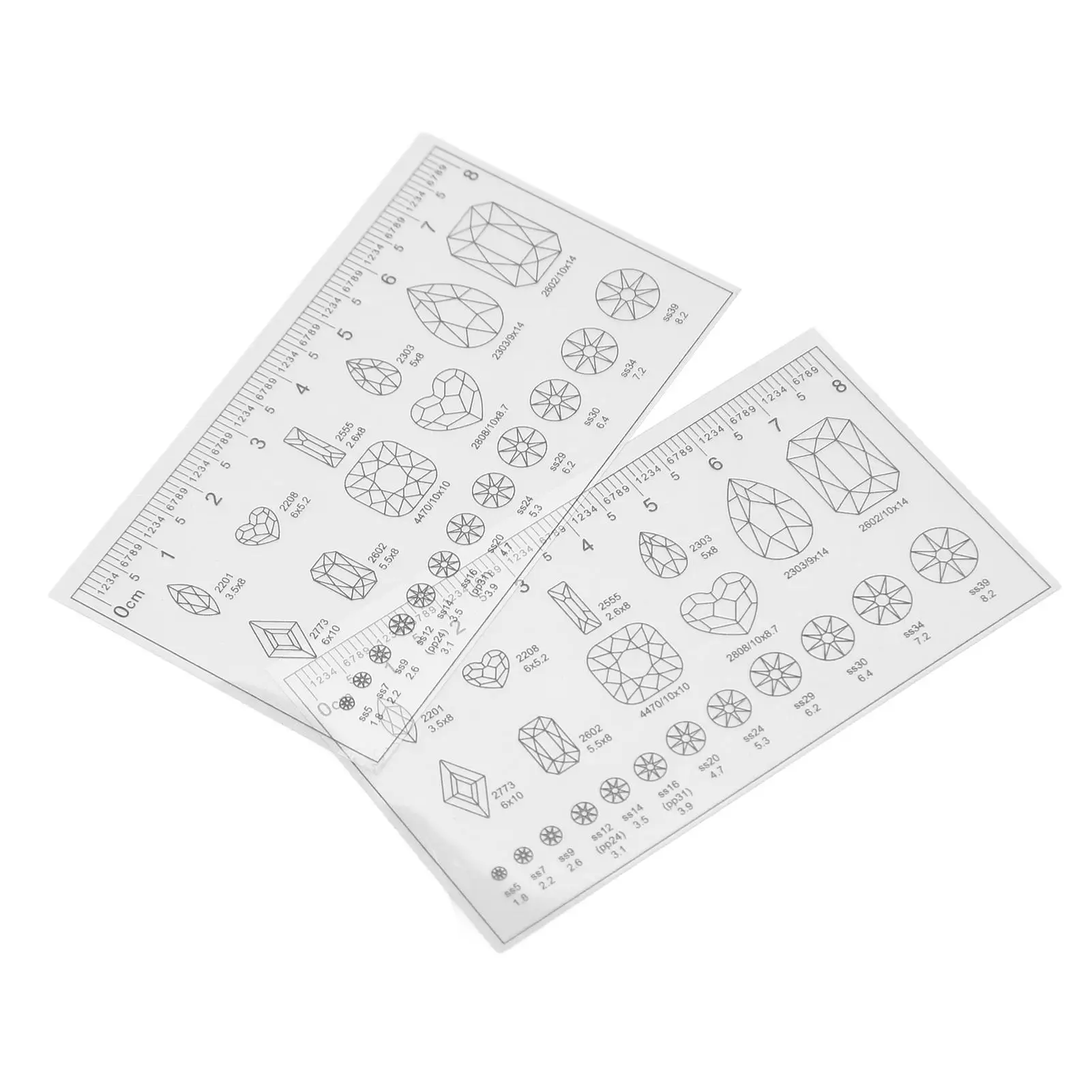 10pcs Flexible Nail Art Ruler Ultra Thin Portable Transparent Acrylic Manicure Set for Perfect Nail Design