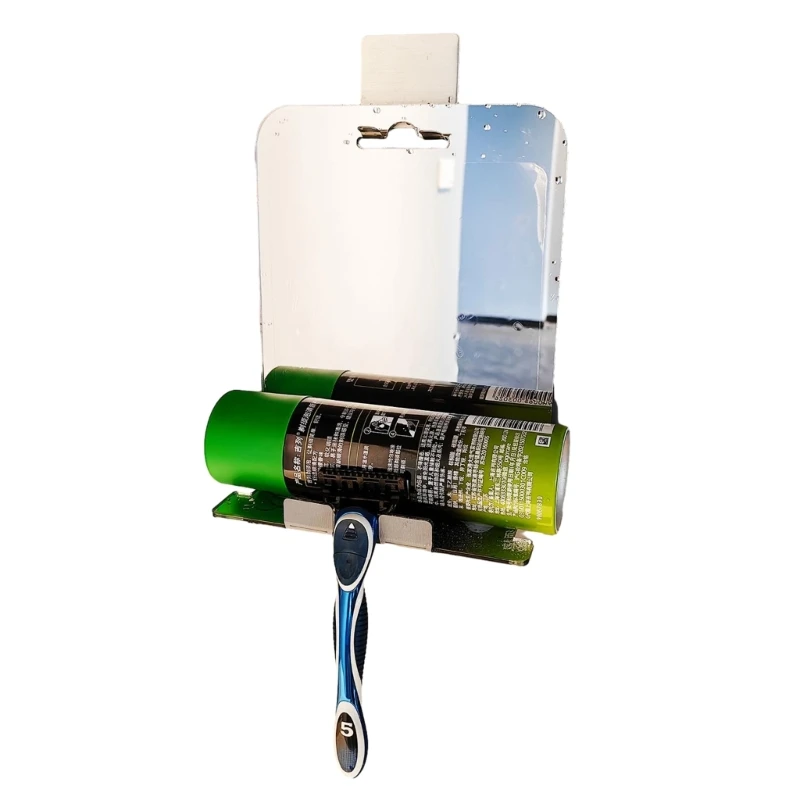 Gương tắm không sương mù có giá đỡ dao cạo, Gương cạo râu chống sương mù để tặng quà tắm