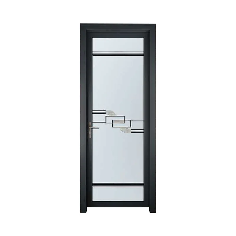 

Aluminum alloy indoor bathroom door wholesale household silent tempered glass partition balcony kitchen bathroom toilet doo