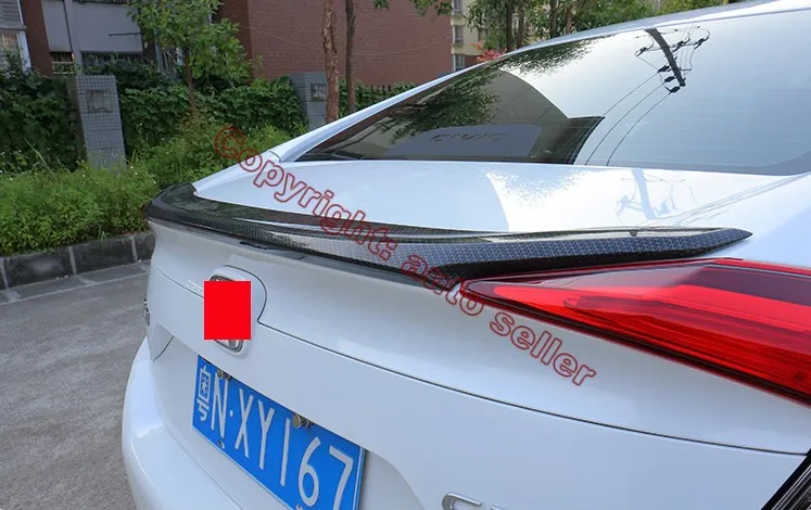 For Honda Civic 2016 2017 Carbon fiber Style Rear Spoiler wing Car Accessories Stickers