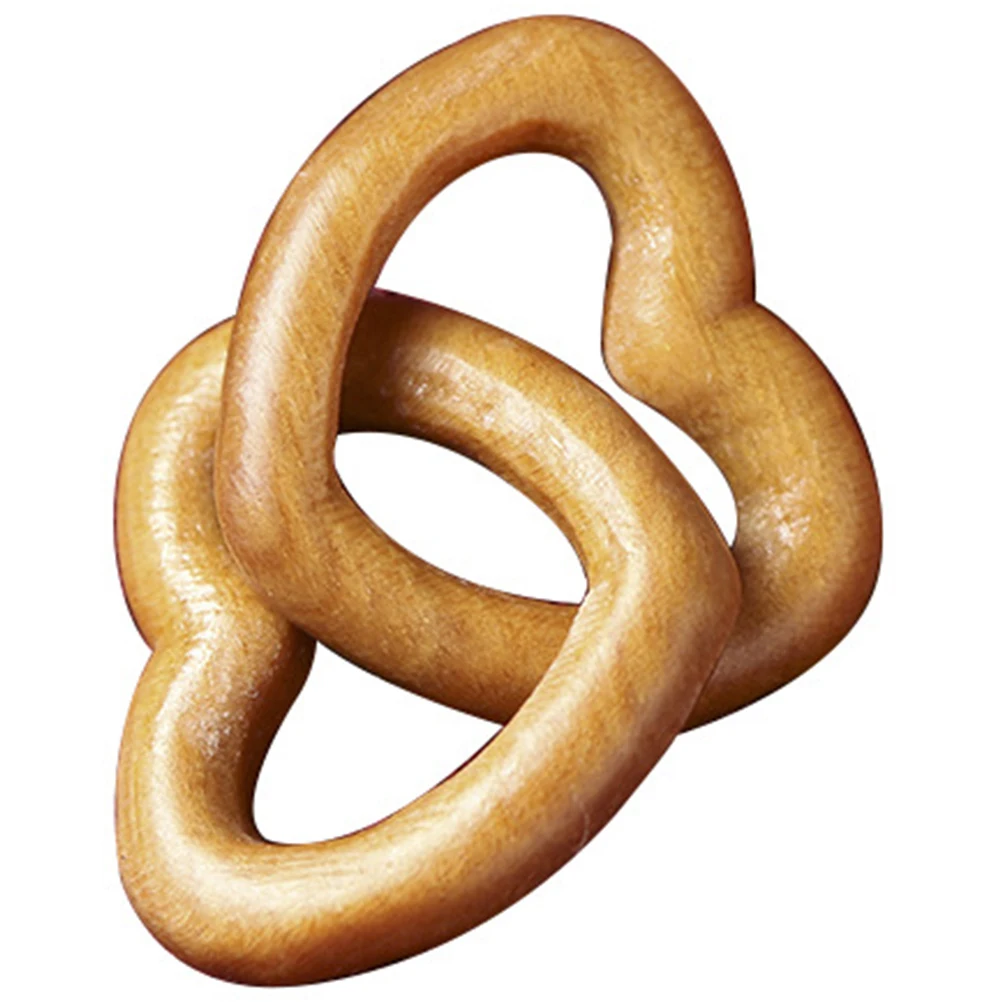 Простой деревянный кулон в форме сердца, подвесной ювелирный аксессуар из сандалового дерева для ожерелья, браслета, серег, брелка