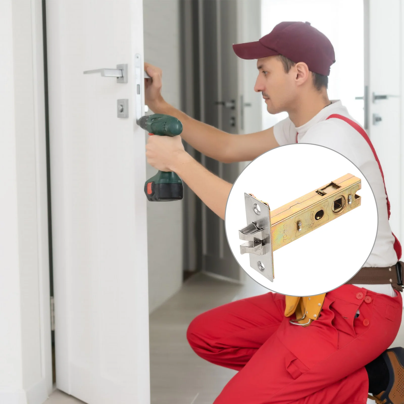 Ball Door Lock Tubular Latches for Doors Deadbolt Wood Locks inside Entry Catch Gate