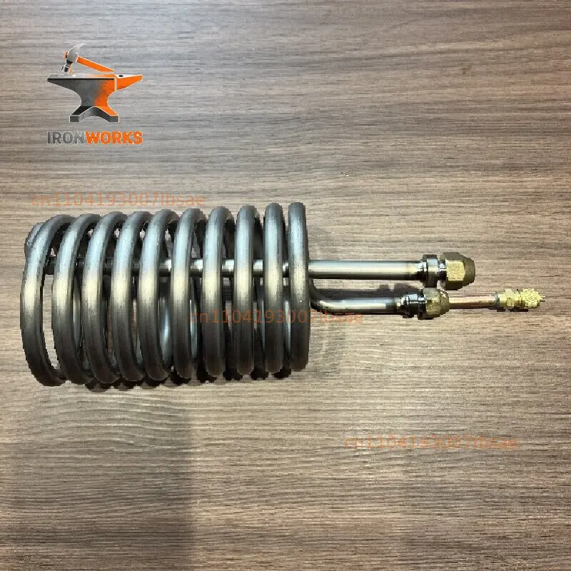 Seafood fish tank refrigeration titanium tube, 0.1HP 0.3HP 0.5HP  miniature titanium tube evaporator.