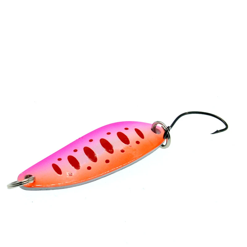 1pcs Carp Fishing Bait 4cm 5.3g Fishing Metal Spoon Lure Trout Bass Spoons Small Hard Sequins Spinner Spoon Pesca