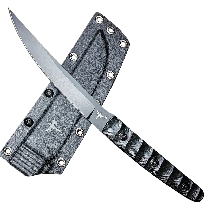 

Нож-футляр Kydex, прямой нож для выживания на открытом воздухе, 8cr13mov, лезвие, портативный инструмент для кемпинга, нож для выживания в дикой природе, высокая твердость