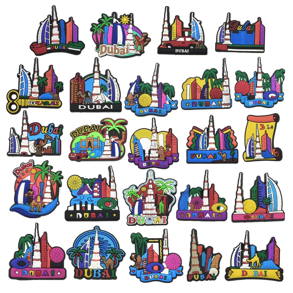 The United Arab Emirates ​Dubai Rubber Fridge Magnets Tourist Souvenirs Crafts gifts Refrigerator magnet