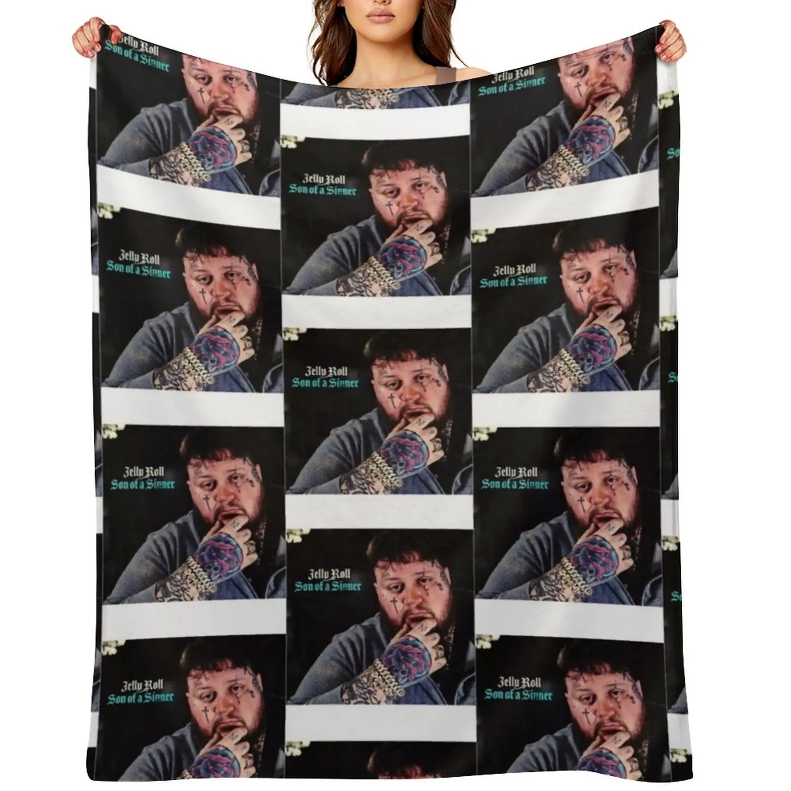 

Jelly Roll Throw Blanket Thermal Decorative Sofa Plaid on the sofa Single Blankets