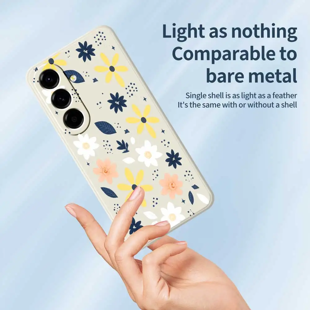 Чехол для телефона со свежим и нежным цветком для Samsung Galaxy A56 A32 A23 A22 5G A32 A23 4G A55 A54 A53 A52 A51 A35 A34 A31 Soft Cover