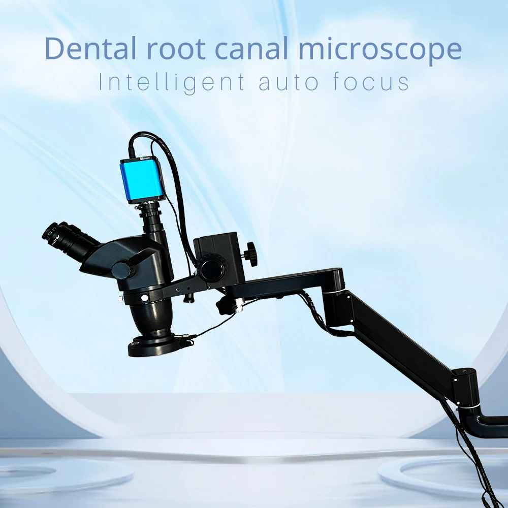 16Million Pixel Dental Microscope 3.75X-22.5X Continuous Zoom & LED Illumination Clip Premium Dental Clinical Surgery Microscope