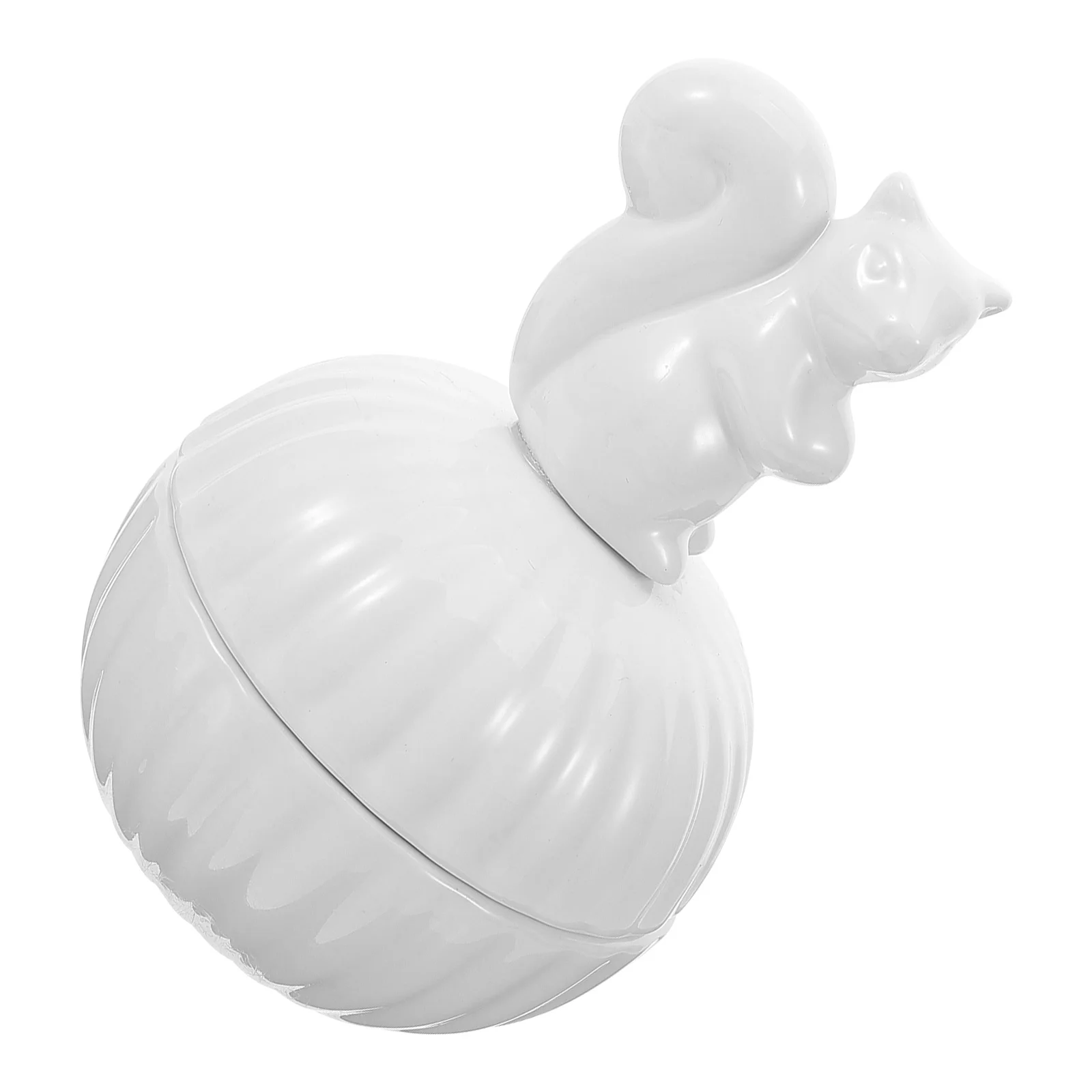 صندوق مجوهرات من السيراميك تمثال السنجاب منظم تخزين لطيف حامل القرط حاوية مجوهرات حلية هدية #5