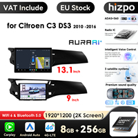 Hizpo 2K Screen Wireless Carplay Android Auto for Citroen DS3 2010 -16 Car Radio Infotainment Multimedia Player GPS Stereo